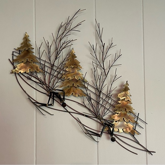 Mid Century Nelson Mixed Metal Wall Art